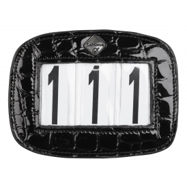 LeMieux Saddle Number Holder - Square Black Crocodile