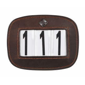 LeMieux Saddle Number Holder - Square Distressed Brown