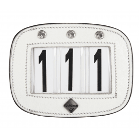 LeMieux Saddle Number Holder - Square White Diamante