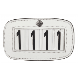 LeMieux Saddle Number Holder - Square White Plain 4 Spaces