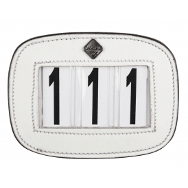 LeMieux Saddle Number Holder - Square White Plain