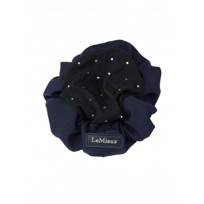 LeMieux  Scrunchie with Crystal Hair Net - Navy/Black