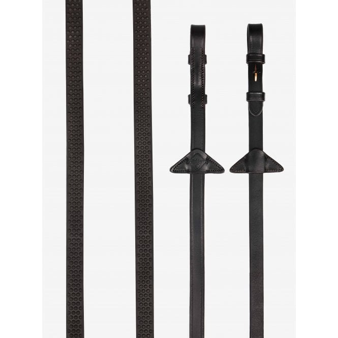 LeMieux  Soft Rubber Reins - Brown/Brown