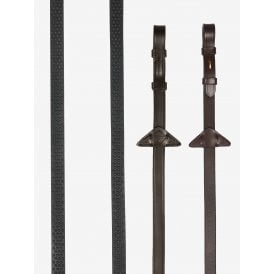 LeMieux Soft Rubber Reins - Havana/Black