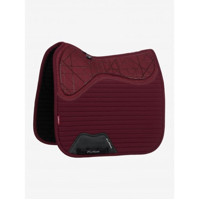 LeMieux  Soft Shell Anti Slip Full Size Dressage Pad - Burgundy