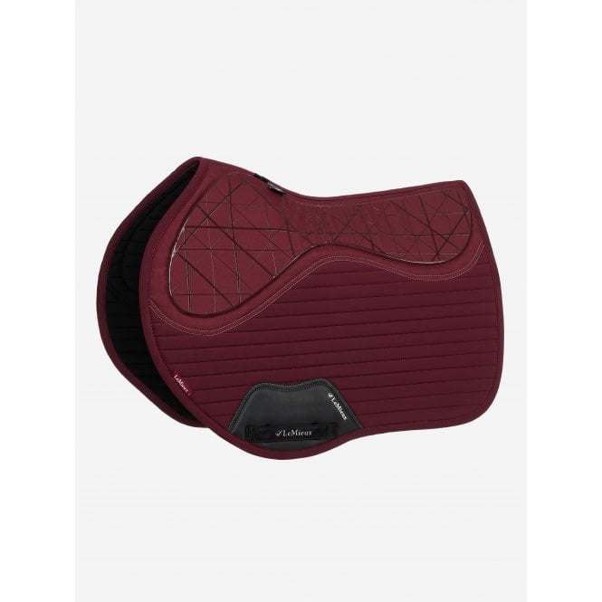 LeMieux  Soft Shell Anti Slip Full Size Euro Jump Pad - Burgundy