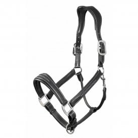 LeMieux Stitched Leather Headcollar - Black