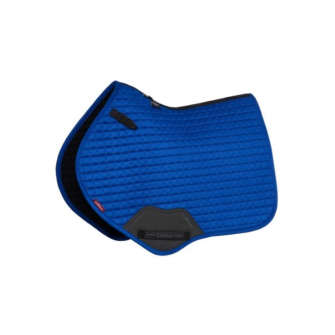 LeMieux  Suede Close Contact Square Saddlepad - Benetton Blue