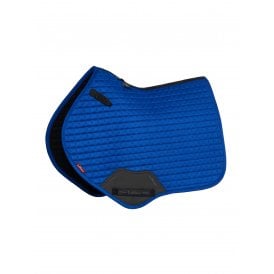 LeMieux Suede Close Contact Square Saddlepad - Benetton Blue