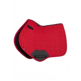 LeMieux Suede Close Contact Square Saddlepad - Chilli Red