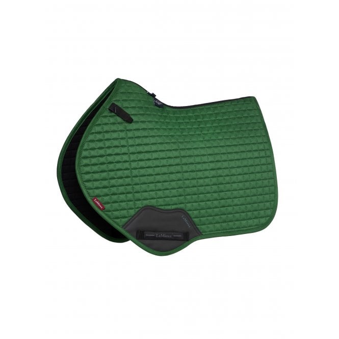 LeMieux  Suede Close Contact Square Saddlepad - Hunter Green