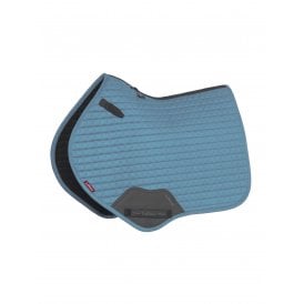 LeMieux Suede Close Contact Square Saddlepad - Ice Blue