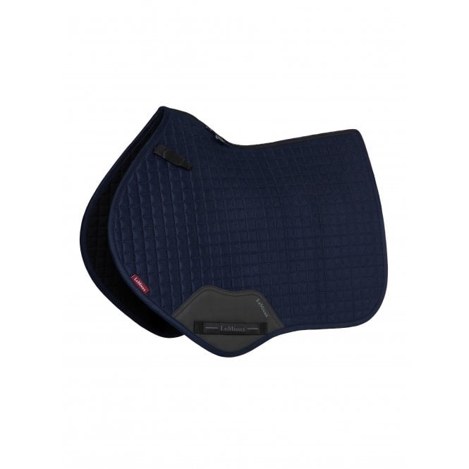 LeMieux  Suede Close Contact Square Saddlepad - Navy Blue