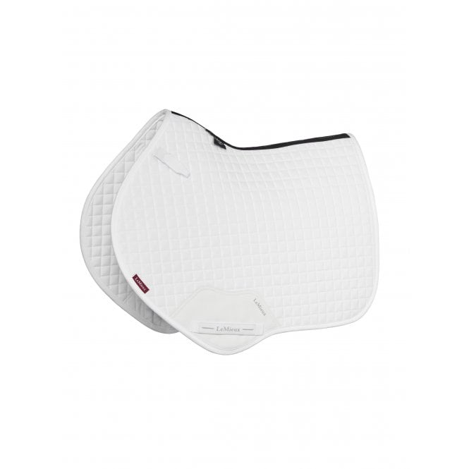 LeMieux  Suede Close Contact Square Saddlepad - White