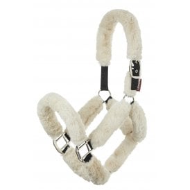 LeMieux Ultra Luxe Comfort Pony/Horse Headcollar - Natural/Black