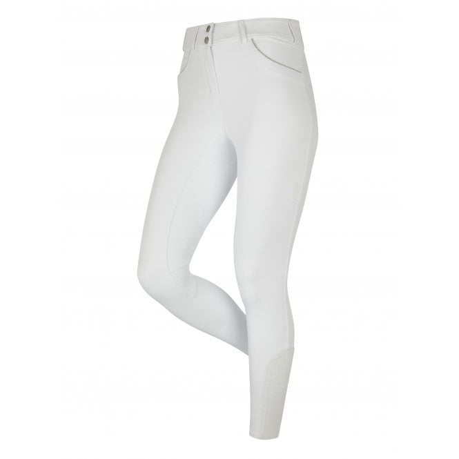 LeMieux  Victoria Womens Silicone Seat Breech - White