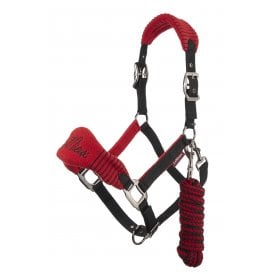 LeMieux Vogue Headcollar & Leadrope - Chilli/Black