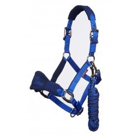 LeMieux Vogue Headcollar & Leadrope - Navy/Royal