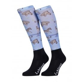 LeMieux Womens Footsie Socks - Zebra