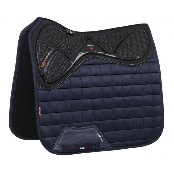 LeMieux  X-Grip Silicone Large Dressage Square - Navy Blue