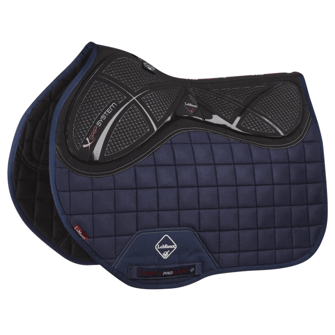 LeMieux  X-Grip Silicone Large EuroJump Square - Navy Blue