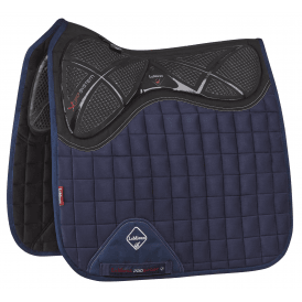 Lemieux X-Grip Twin Sided Full Size Dressage Square Pad - Navy Blue