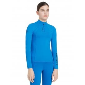 LeMieux Young Rider Classique Childrens Long Sleeve Base Layer - Benetton Blue