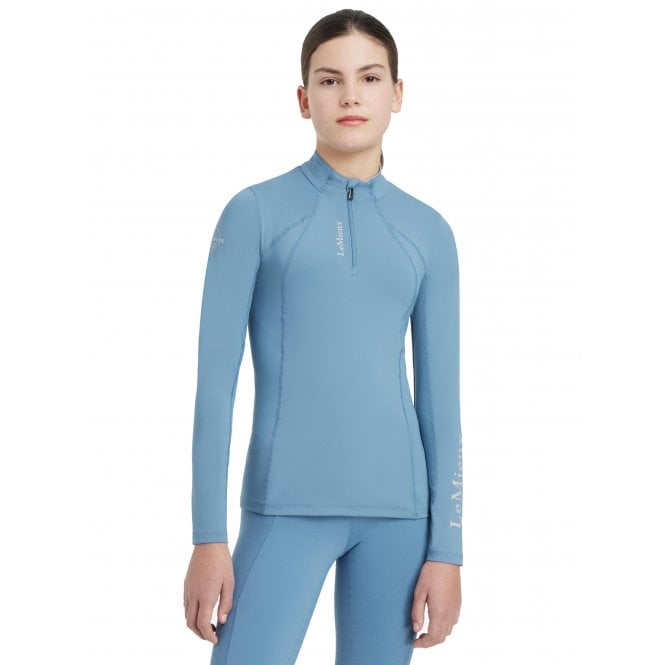 LeMieux  Young Rider Classique Childrens Long Sleeve Base Layer - Ice Blue