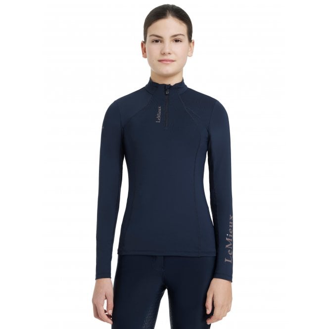 LeMieux  Young Rider Classique Childrens Long Sleeve Base Layer - Navy Blue