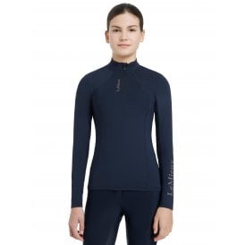 LeMieux Young Rider Classique Childrens Long Sleeve Base Layer - Navy Blue