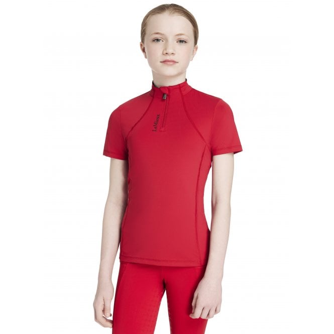 LeMieux  Young Rider Classique Childrens Short Sleeve Base Layer - Chilli Red