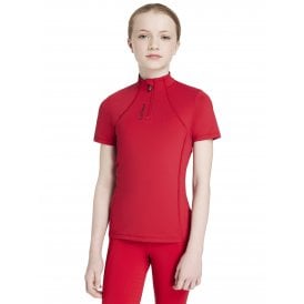 LeMieux Young Rider Classique Childrens Short Sleeve Base Layer - Chilli Red
