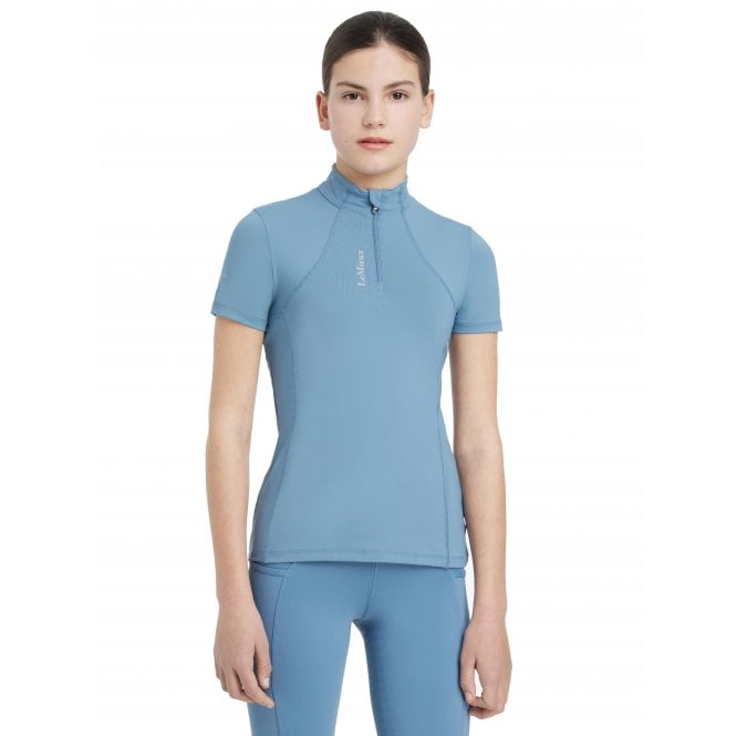 LeMieux  Young Rider Classique Childrens Short Sleeve Base Layer - Ice Blue