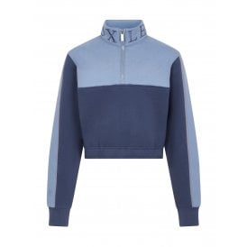 LeMieux Young Rider Cropped Kate Childrens Quarter Zip - Shadow