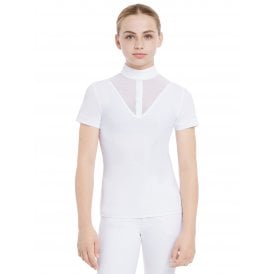 LeMieux Young Rider Eva Childrens Short Sleeve Show Shirt - White