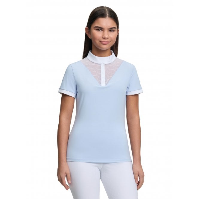 LeMieux  Young Rider Eva Short Sleeve Childrens Show Shirt - Mist