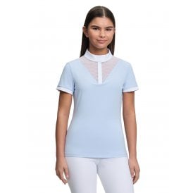 LeMieux Young Rider Eva Short Sleeve Childrens Show Shirt - Mist
