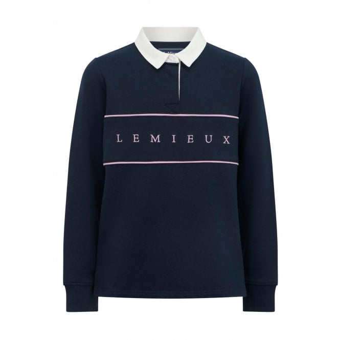 LeMieux  Young Rider Riley Childrens Rugby Shirt - Navy Blue