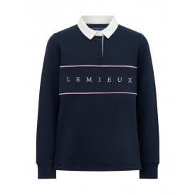 LeMieux Young Rider Riley Childrens Rugby Shirt - Navy Blue