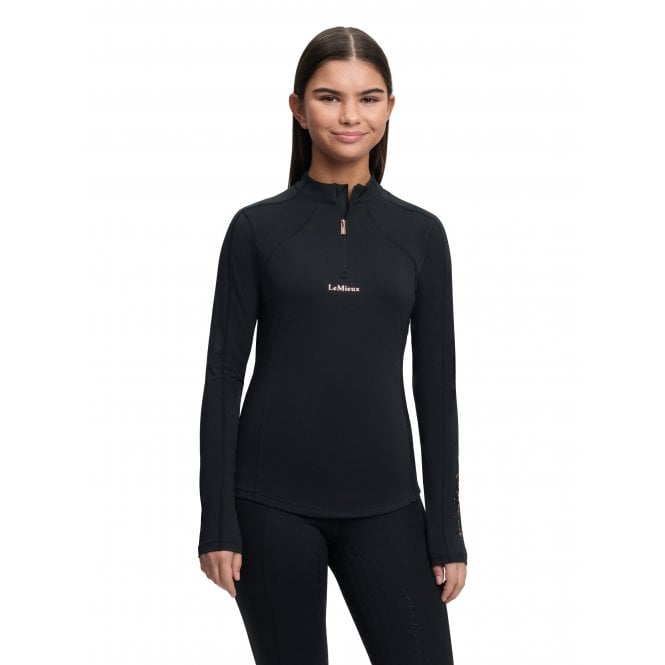 LeMieux  Young Rider Sparkle Childrens Base Layer - Black