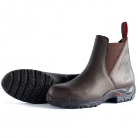 Mackey Safety Toe Yard Boots - Brown