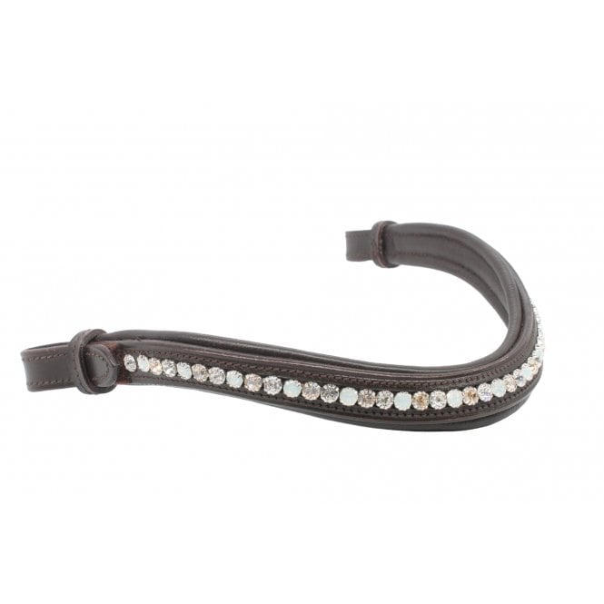 Mackey  Sparkle Browband - Crystal Brown