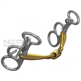 Neue Schule Pony Tranz Lozenge 10mm Butterfly Pelham 5cm Shank 4.5"