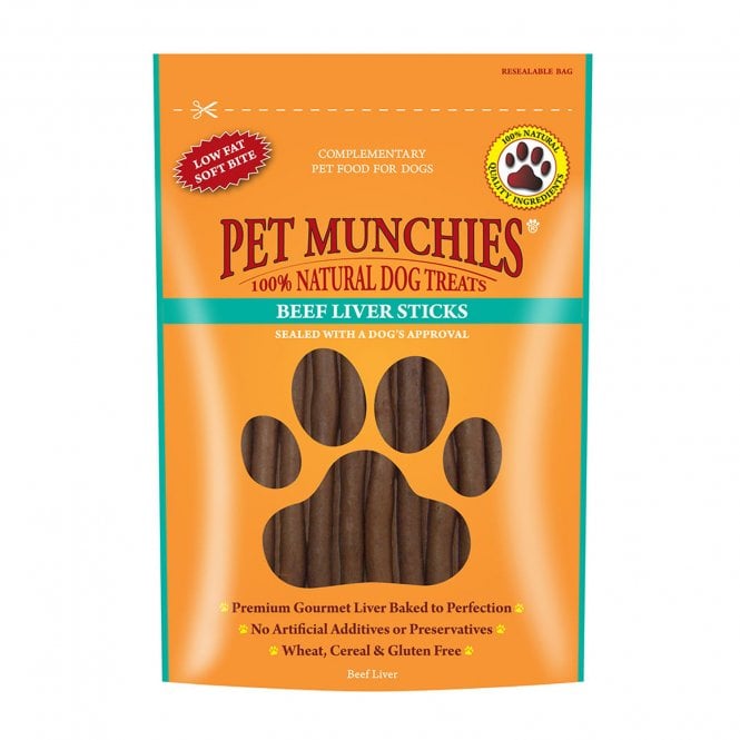 Pet Munchies  Beef Liver Sticks 90g