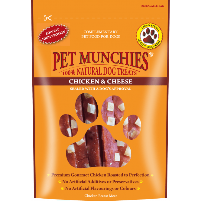 Pet Munchies  Chicken & Cheese 100gm