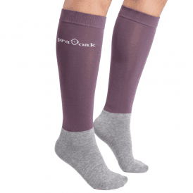 Pravoak Equestrian Knee High Socks - Berry
