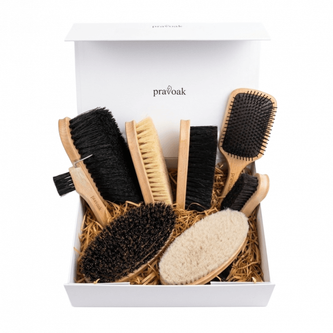Pravoak  Luxury Eight Piece Wooden Grooming Gift Set