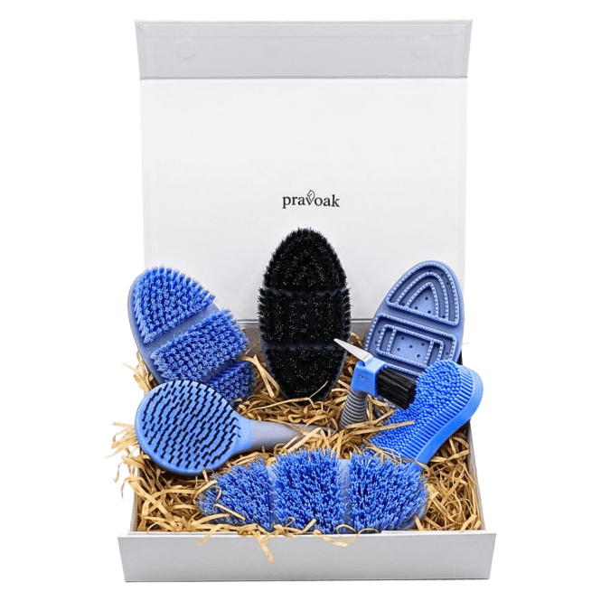 Pravoak  Seven Piece Grooming Gift Set (Blue)