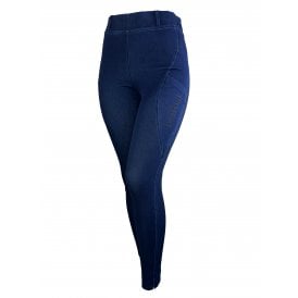 Pravoak Womens Horse Riding Tights - Denim Blue
