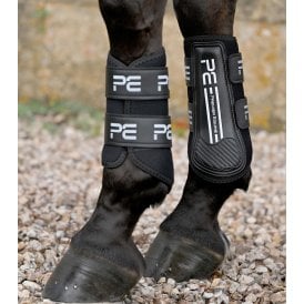 Premier Equine Air Velox Single Locking Brushing Boots - Black
